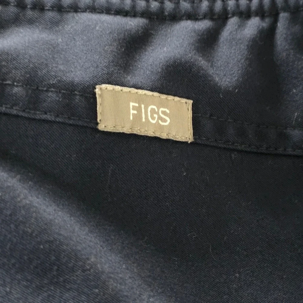Figs Navy Blue Scrub Pants Technical Collection T21004 Mens Small Drawstring
